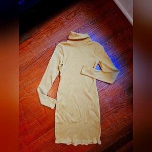 Knee length ribbed dress